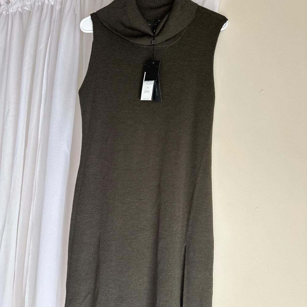 BCBGMaxAzria Olive Knit Midi Dress